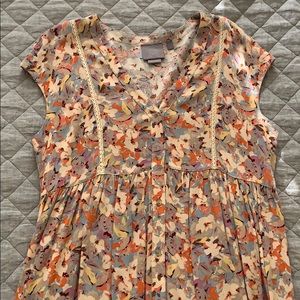 Anthropologie Floral Top